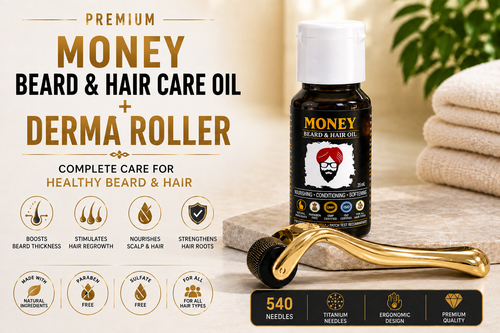 Oil + Gold Derma Roller Combo